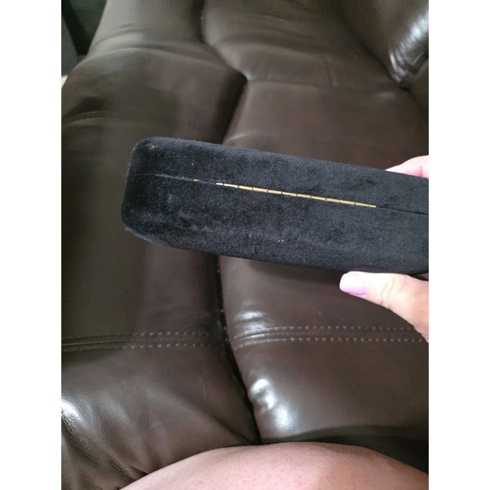 Gucci Sunglasses Case Only Clamshell Velvet Black Hard Case Large